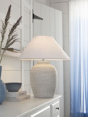 Grey/White Kingham Table Lamp - Image 1 of 6