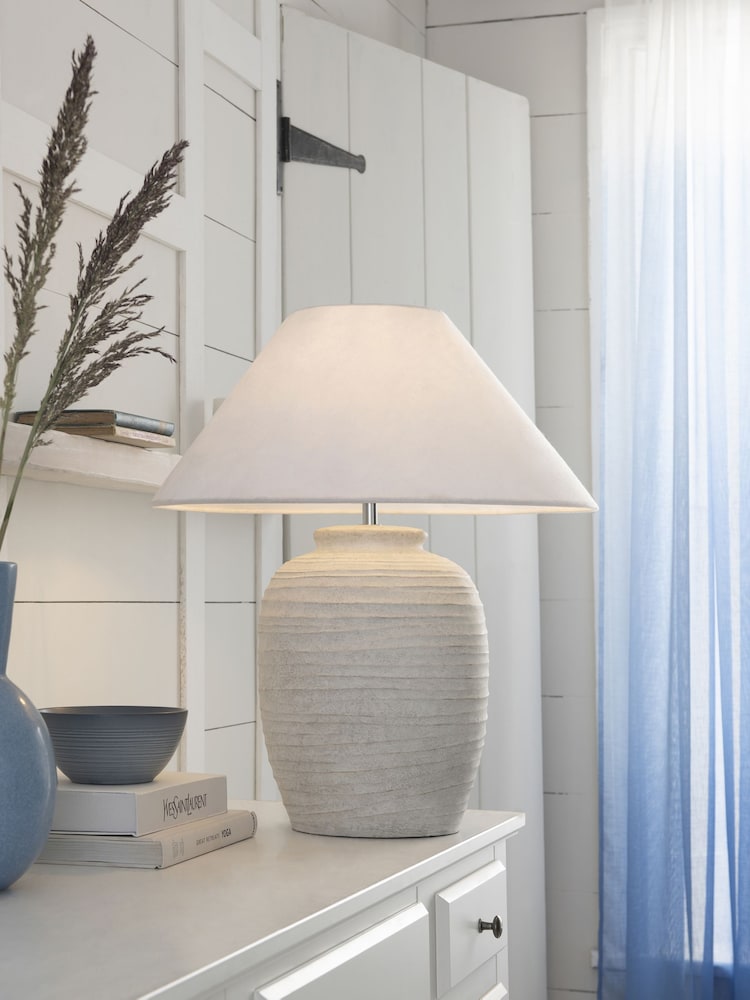 Grey/White Kingham Table Lamp - Image 1 of 6