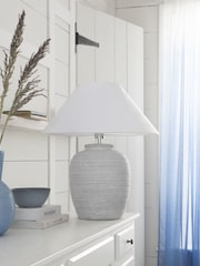 Grey/White Kingham Table Lamp - Image 2 of 6