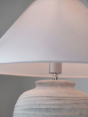 Grey/White Kingham Table Lamp - Image 3 of 6