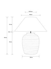 Grey/White Kingham Table Lamp - Image 6 of 6