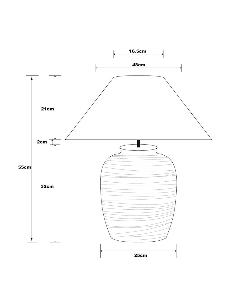 Grey/White Kingham Table Lamp - Image 6 of 6