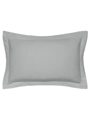 Bedeck of Belfast Grey Bob 600 Thread Count Egyptian Cotton Oxford Pillowcase - Image 2 of 2