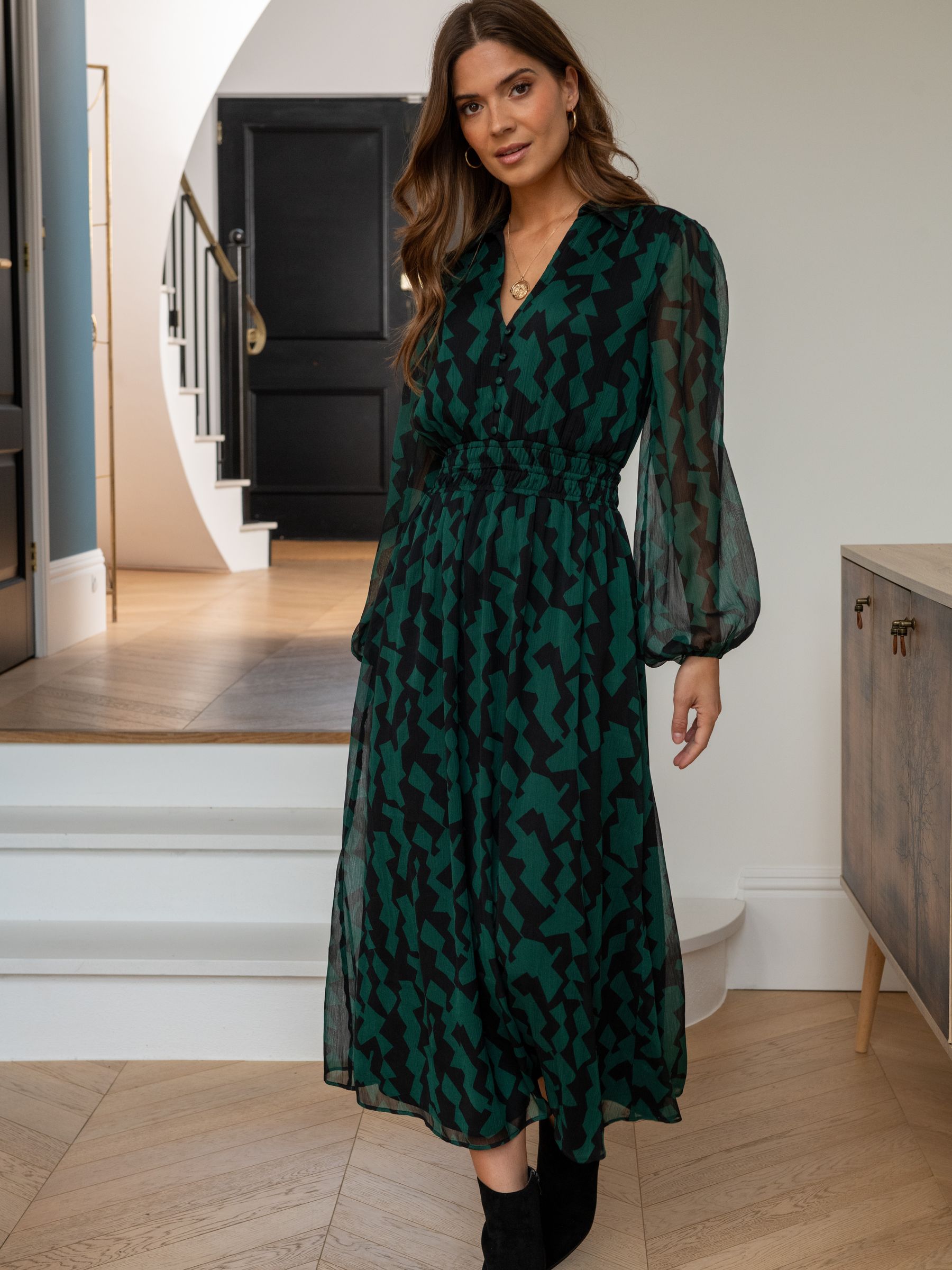 Chiffon shirt dress styles 2025