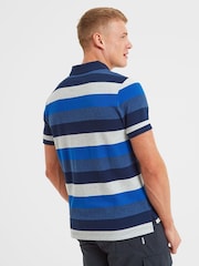 Tog 24 Blue/White Flaxby Deep Port Polo T-Shirt - Image 3 of 7