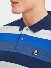 Tog 24 Blue/White Flaxby Deep Port Polo T-Shirt - Image 4 of 7