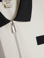 River Island Black Slim Fit Polo Shirt  & Trousers Set - Image 4 of 5