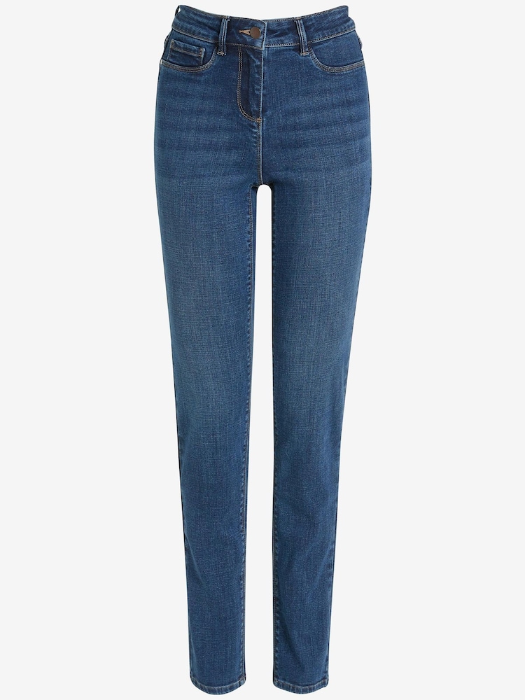 Dark Blue Power Stretch Slim Jeans - Image 5 of 5 Dark Blue Power Stretch Slim Jeans - Image 5 of 5