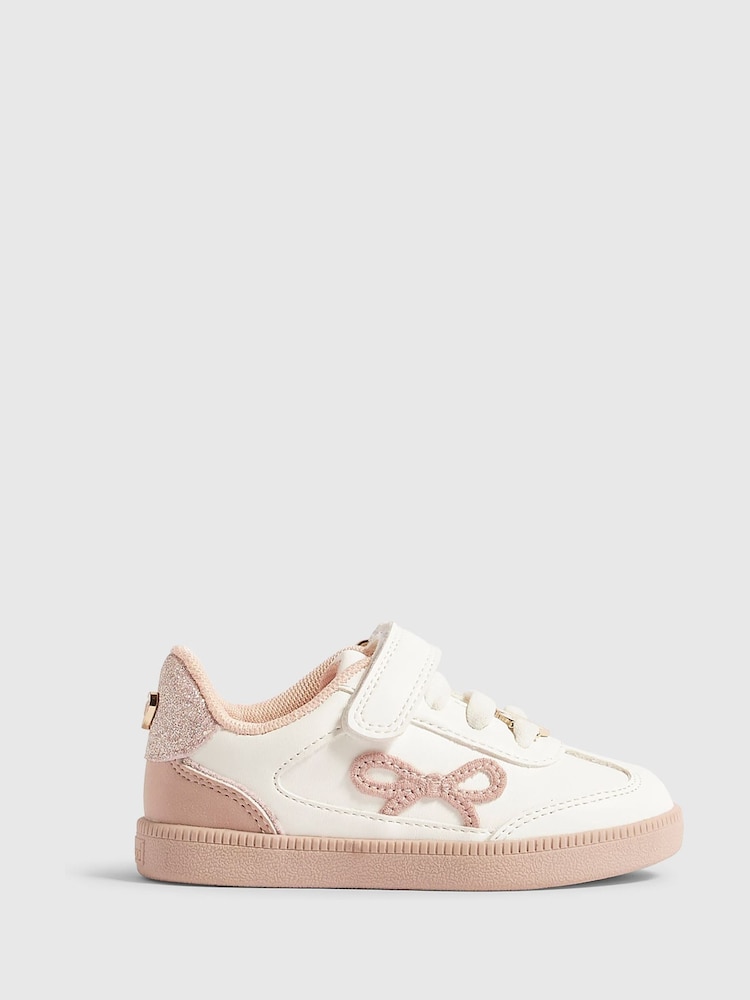 River Island White Bow Trainers - Image 1 of 6 River Island White Bow Trainers - Image 1 of 6