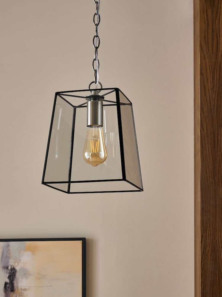Black Warwick Pendant Ceiling Light - Image 2 of 5 Black Warwick Pendant Ceiling Light - Image 2 of 5