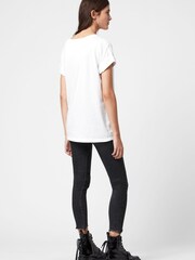 AllSaints White Imogen 100% Cotton T-Shirt - Image 4 of 5