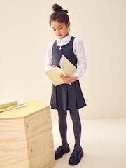 Grey Slim Fit Zip Front School Pinafore (3-14yrs) - Image 2 of 9