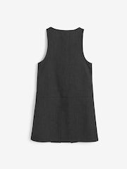 Grey Slim Fit Zip Front School Pinafore (3-14yrs) - Image 8 of 9