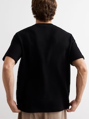 River Island Black Regular Fit Henley T-Shirt - Image 2 of 4
