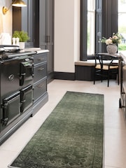 kukoon Green Washable Soft Maisie Medallion Runner - Image 1 of 6