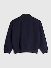 River Island Blue Twill Smart Bomber Jacket - Image 2 of 4