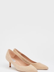 LK Bennett Neutral Audrey Suede Court Shoes - Image 2 of 4