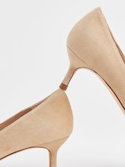 LK Bennett Neutral Audrey Suede Court Shoes - Image 4 of 4