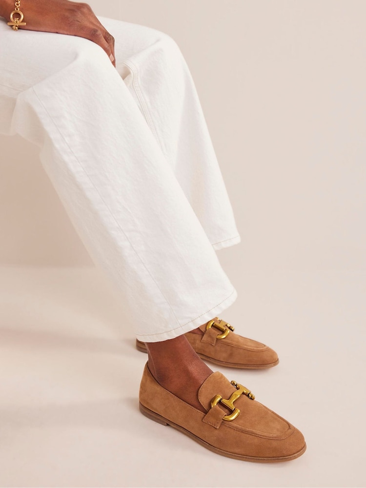 Boden Brown Snaffle Leather Loafers - Image 1 of 6