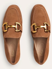Boden Brown Snaffle Leather Loafers - Image 4 of 6