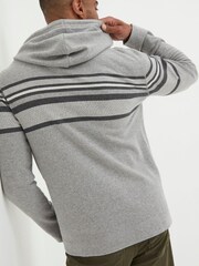 FatFace Grey Pattern Hoodie - Image 2 of 5