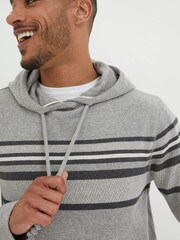 FatFace Grey Pattern Hoodie - Image 3 of 5