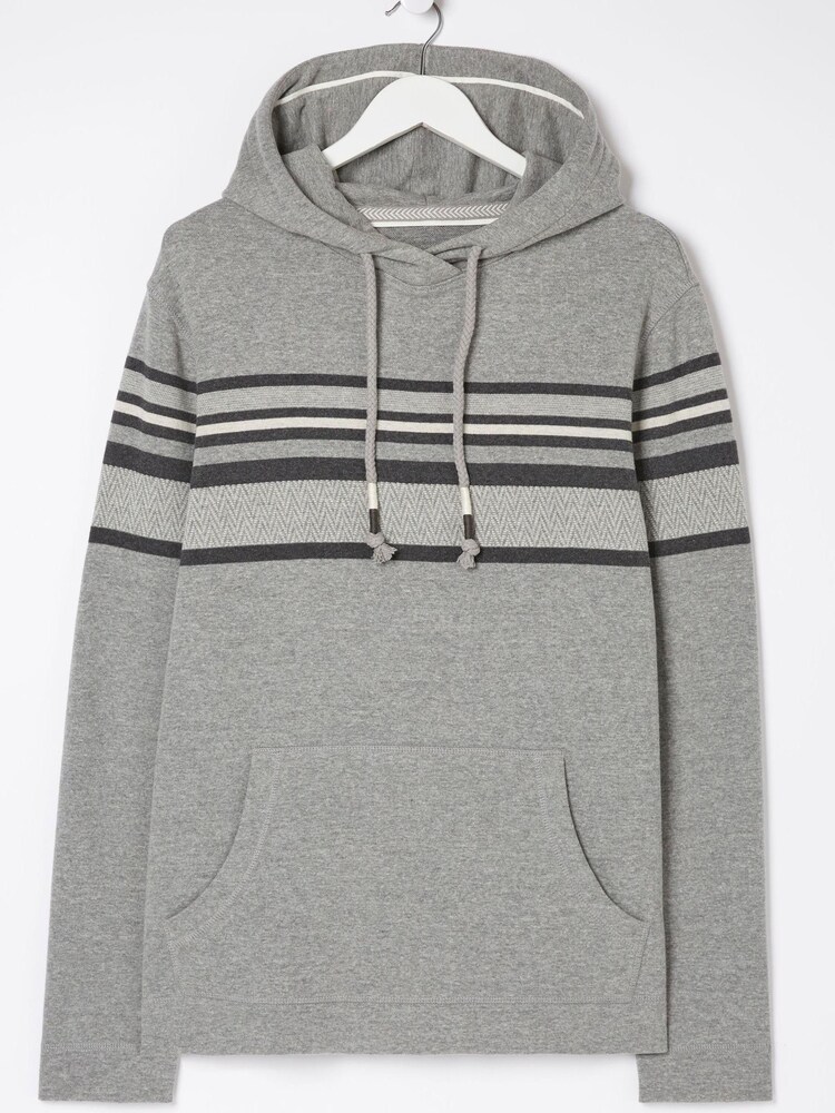 FatFace Grey Pattern Hoodie - Image 5 of 5
