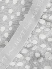 Grey Spot Cotton Short Sleeve Pyjamas - Image 10 of 10