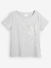 Grey Spot Cotton Short Sleeve Pyjamas - Image 6 of 10