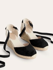 Boden Black Cassie Espadrille Wedges - Image 3 of 4