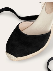 Boden Black Cassie Espadrille Wedges - Image 4 of 4