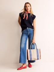 Boden Cream 100% Cotton Tilda Canvas Tote Bag - Image 2 of 6