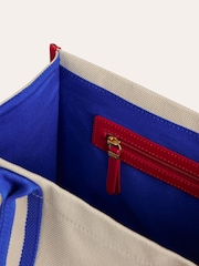 Boden Cream 100% Cotton Tilda Canvas Tote Bag - Image 6 of 6