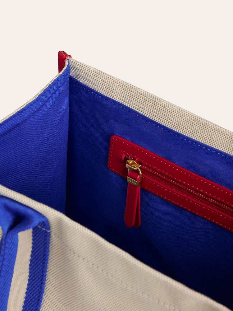 Boden Cream 100% Cotton Tilda Canvas Tote Bag - Image 6 of 6