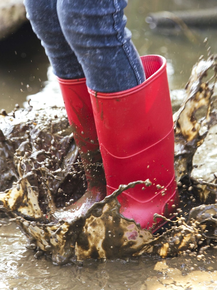 Rot - Muddy Puddles, klassische wasserdichte Gummistiefel - Bild 1 von 3 Rot - Muddy Puddles, klassische wasserdichte Gummistiefel - Bild 1 von 3