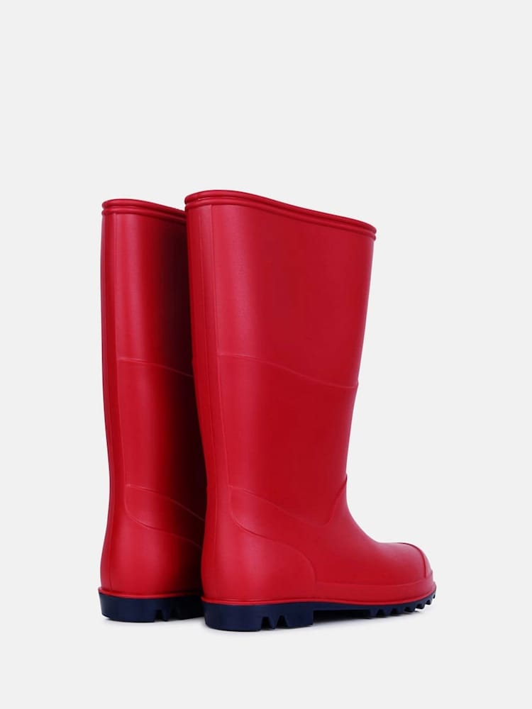 Muddy Puddles Red Classic Waterproof Wellies - Image 4 of 5