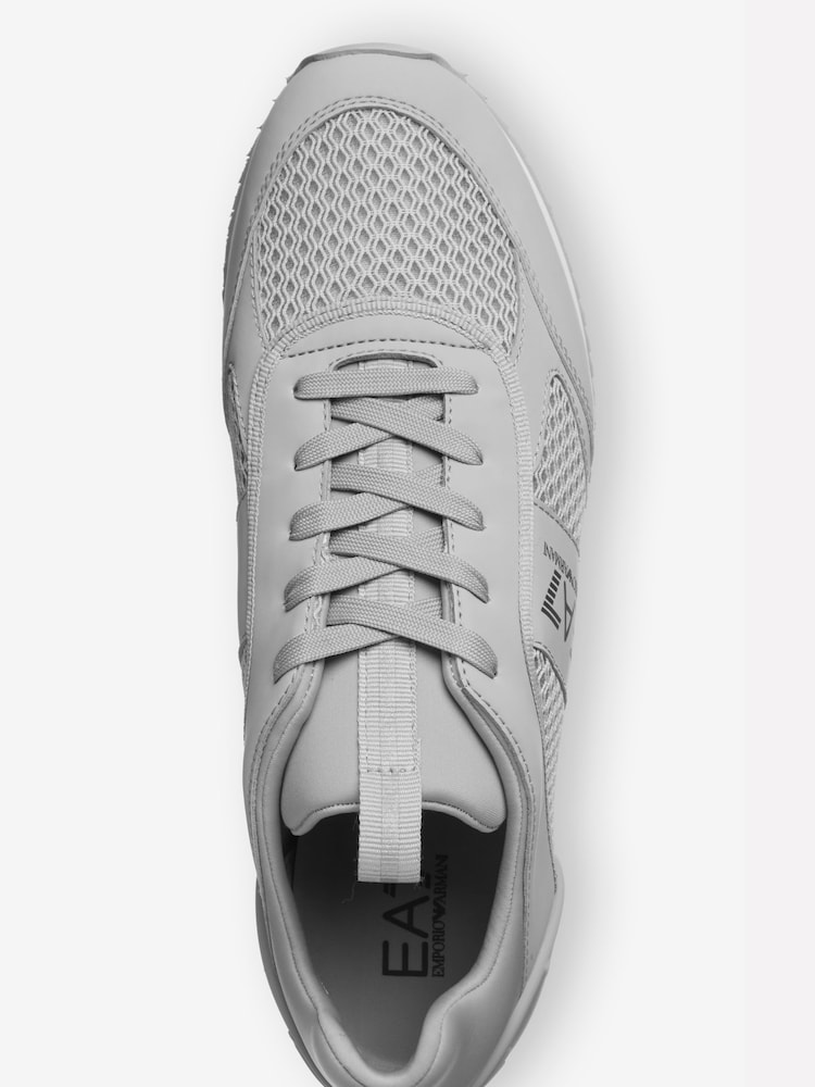 رمادي - حذاء رياضي برباط EA7 Evolution من Emporio Armani - Image 3 of 4