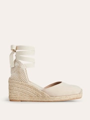 Boden Natural Cassie Espadrille Wedges - Image 2 of 4