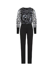 Hot Squash Embroidered Jumpsuit with Blouson Sleeves - Bild 3 von 3