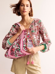 Boden Green 100% Cotton Tilda Canvas Tote Bag - Image 1 of 4