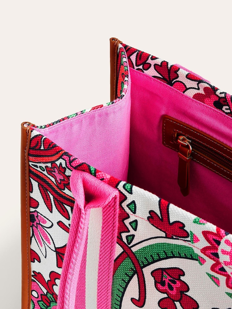Boden Green 100% Cotton Tilda Canvas Tote Bag - Image 4 of 4