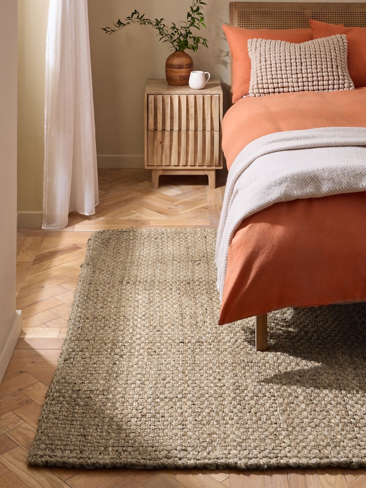 Natural Woven Jute Rug - Image 1 of 5