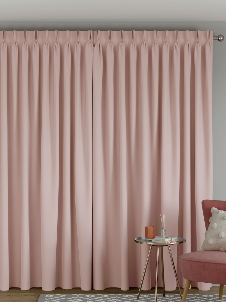 Dusky Pink 100% Cotton Made To Measure Curtains - Image 2 of 9