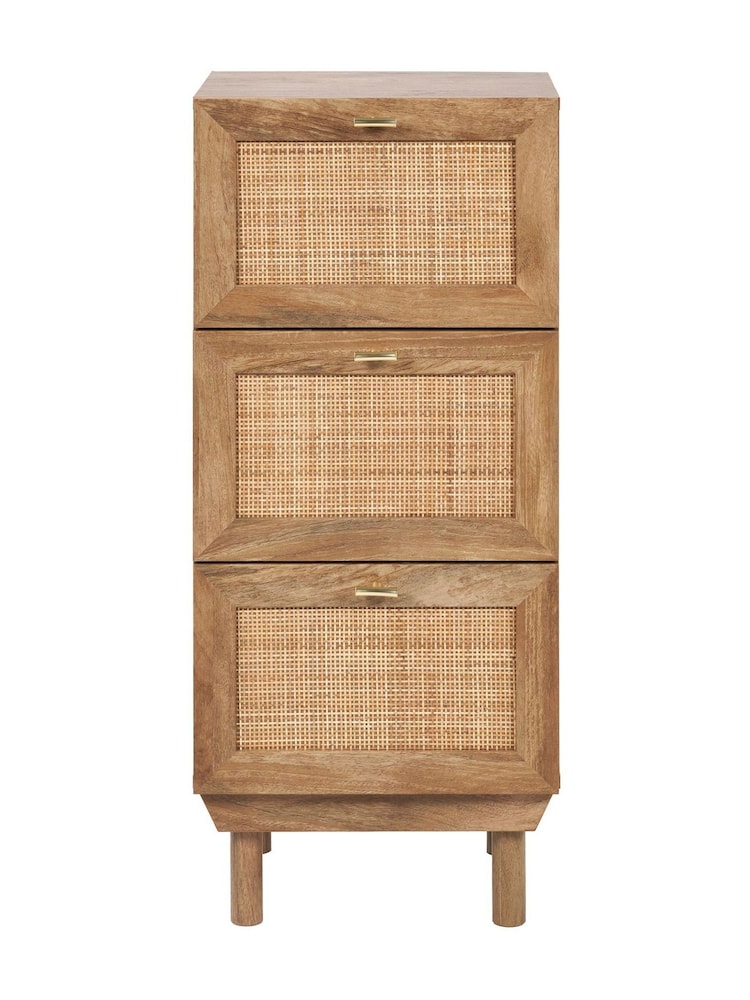 Pacific Oak Effect Veneer 6 Drawer Unit - Image 9 of 9