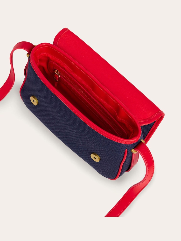 أزرق - Boden 100% Cotton Structured Cross-Body Bag - صورة 5 من 5 أزرق - Boden 100% Cotton Structured Cross-Body Bag - صورة 5 من 5