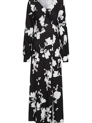 Hot Squash Black Maxi Floral Dress - Image 3 of 3