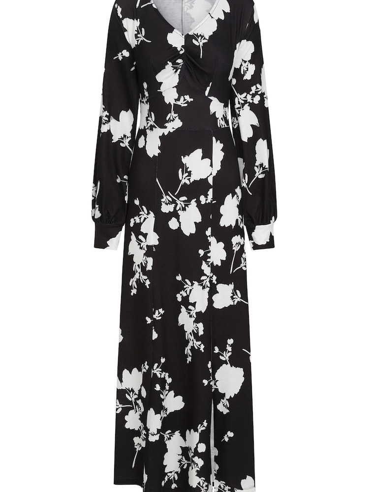 Hot Squash Black Maxi Floral Dress - Image 3 of 3 Hot Squash Black Maxi Floral Dress - Image 3 of 3
