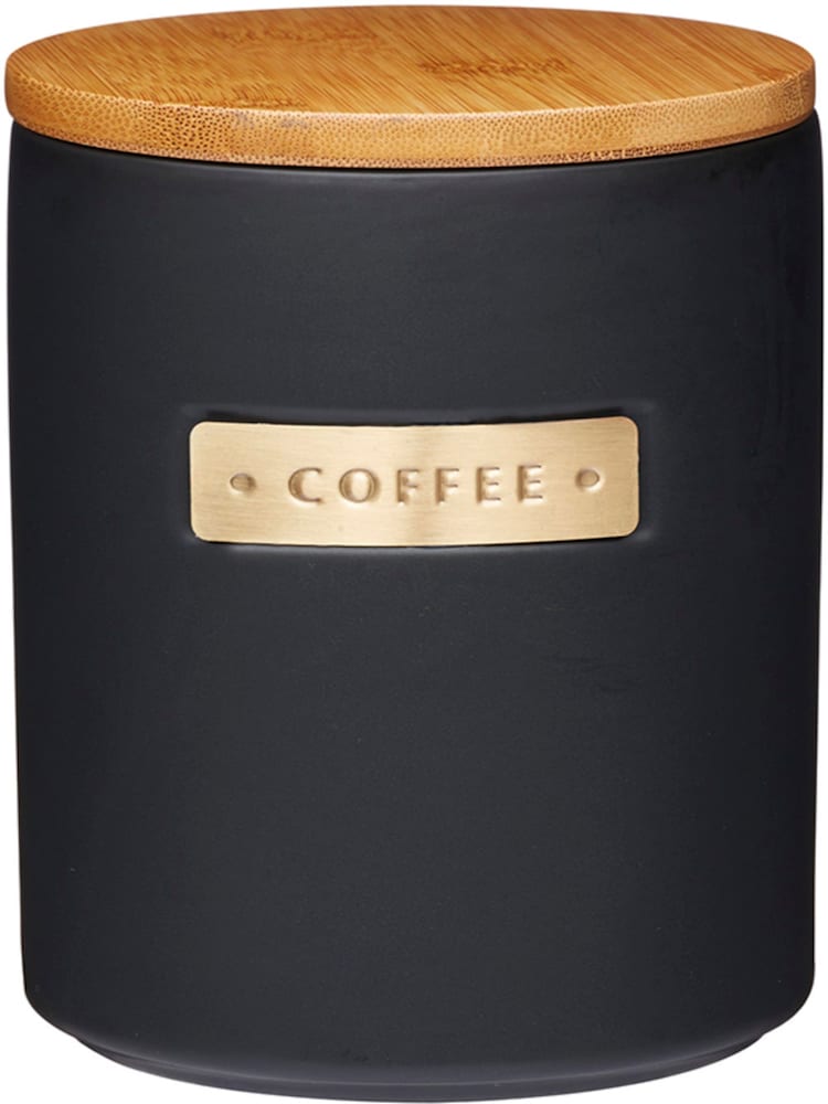 Masterclass Black Matt Black Ceramic Coffee Storage Jar - Image 3 of 3