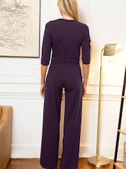 Hot Squash Mock Wrap Smart Jumpsuit - Attēls 2 no 3