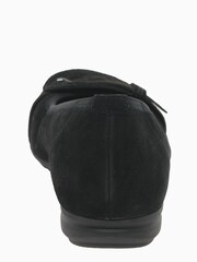 Gabor Sapphire Black Suede/Leopard Fashion Casual Ballerina Pump Shoes - Image 6 of 6